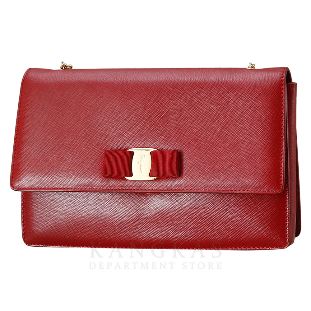 FERRAGAMO(USED)페레가모 바라리본 체인 플랩백